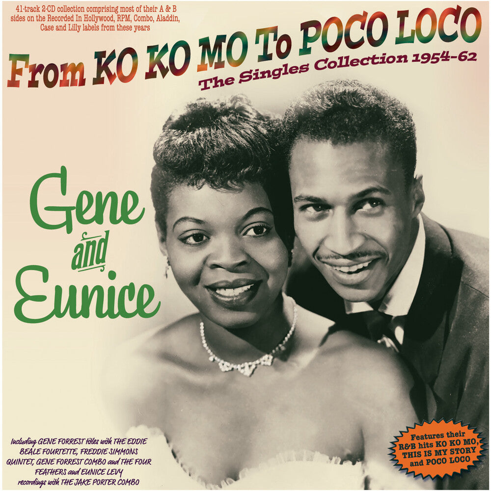 the album cover for Gene and Eunice - From Ko Ko Mo To Poco Loco: The Singles Collection 1954-62