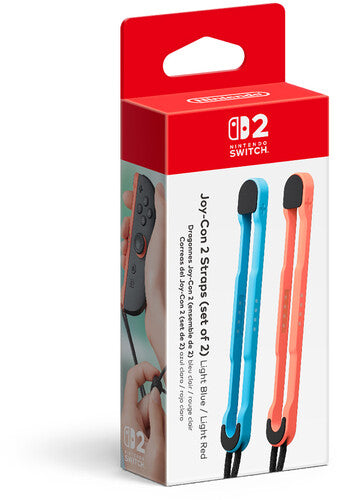 Swt Joy Con 2 Straps (set Of 2) - Lt Red/lt Blue - Swt Joy Con 2 Straps (set Of 2) - Lt Red/lt Blue - Game Accessories