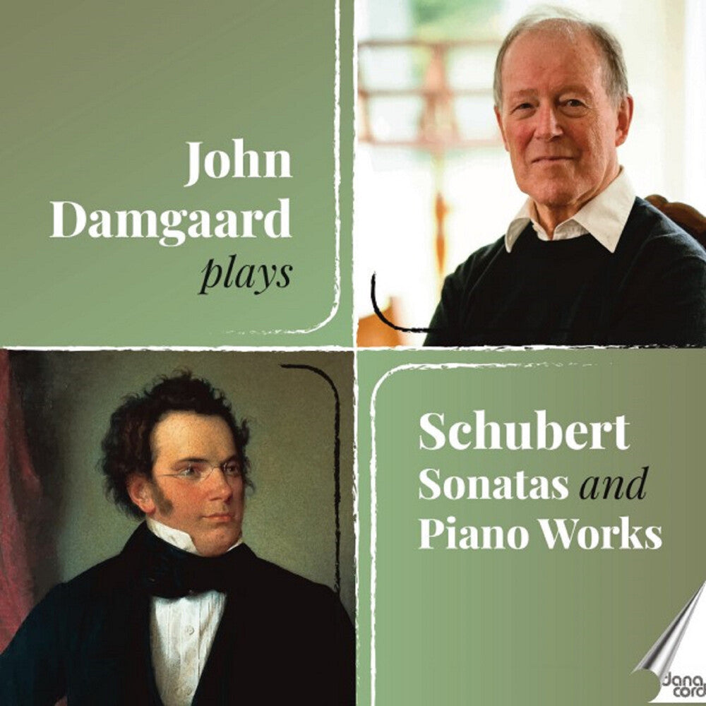 the album cover for John Damgaard - John Damgaard Plays Schubert Sons & Pno Works