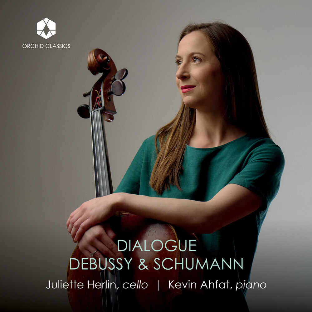 the album cover for Juliette Herlin - Dialogue: Debussy & Schumann