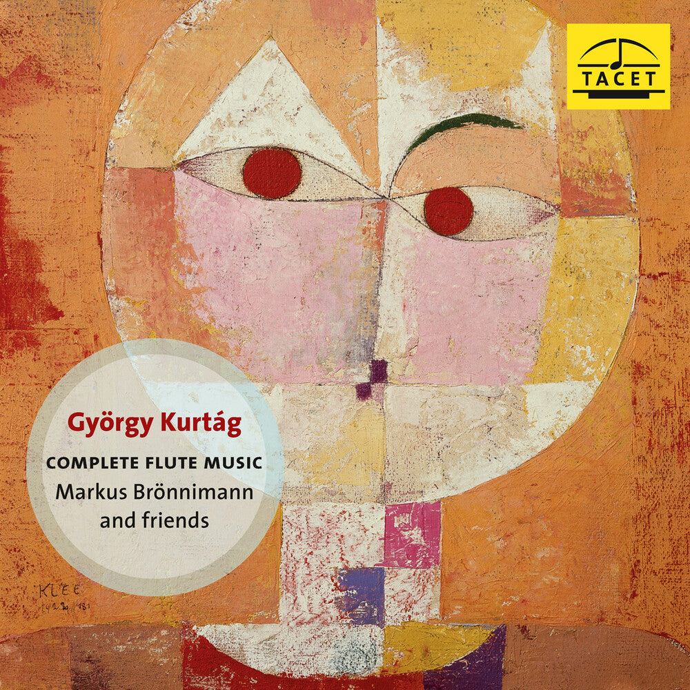 the album cover for Markus Bronnimann - Gyorgy Kurtag: Complete Flute Music