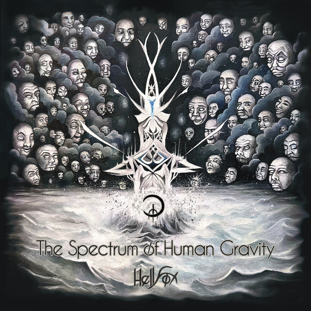the album cover for Hellfox - The Spectrum Of Human Gravity