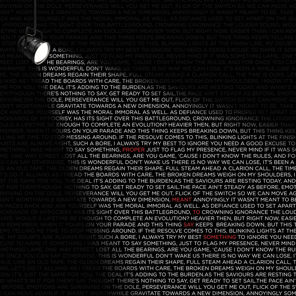 the album cover for Proper - Meant To Say Something