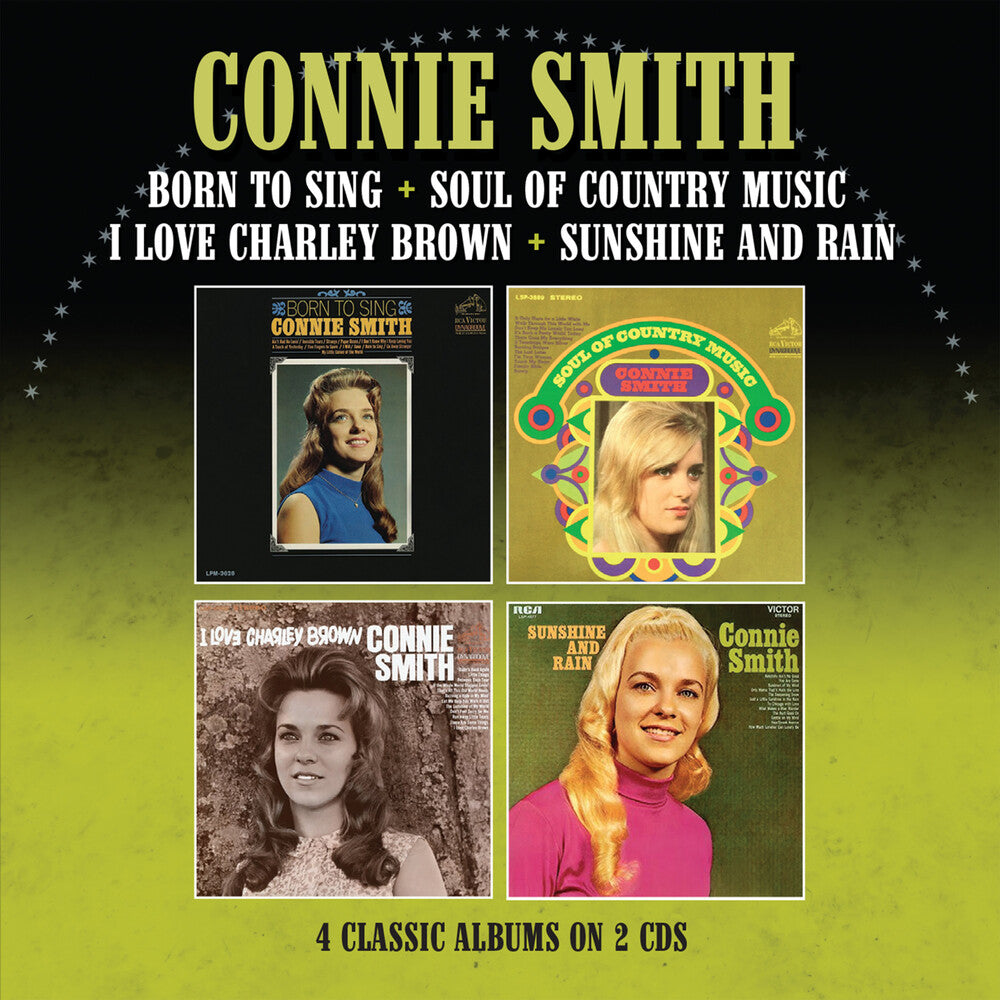 the album cover for Connie Smith - Born To Sing / Soul Of Country Music / I Love (Uk)