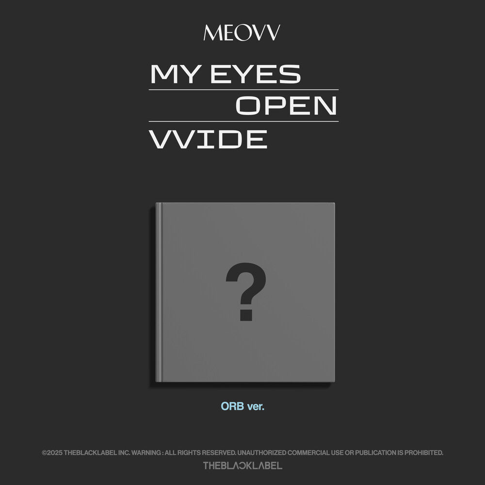 the album cover for Meovv - Meovv 1st Ep Album My Eyes Open Vvide (Orb Ver.)