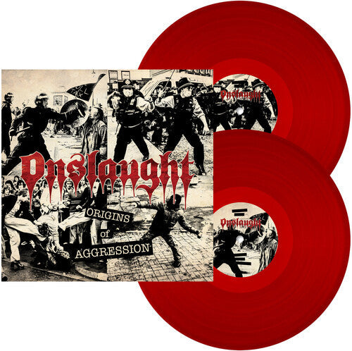 Onslaught - ORIGINS OF AGGRESSION [2LP Red] Vinyl Record