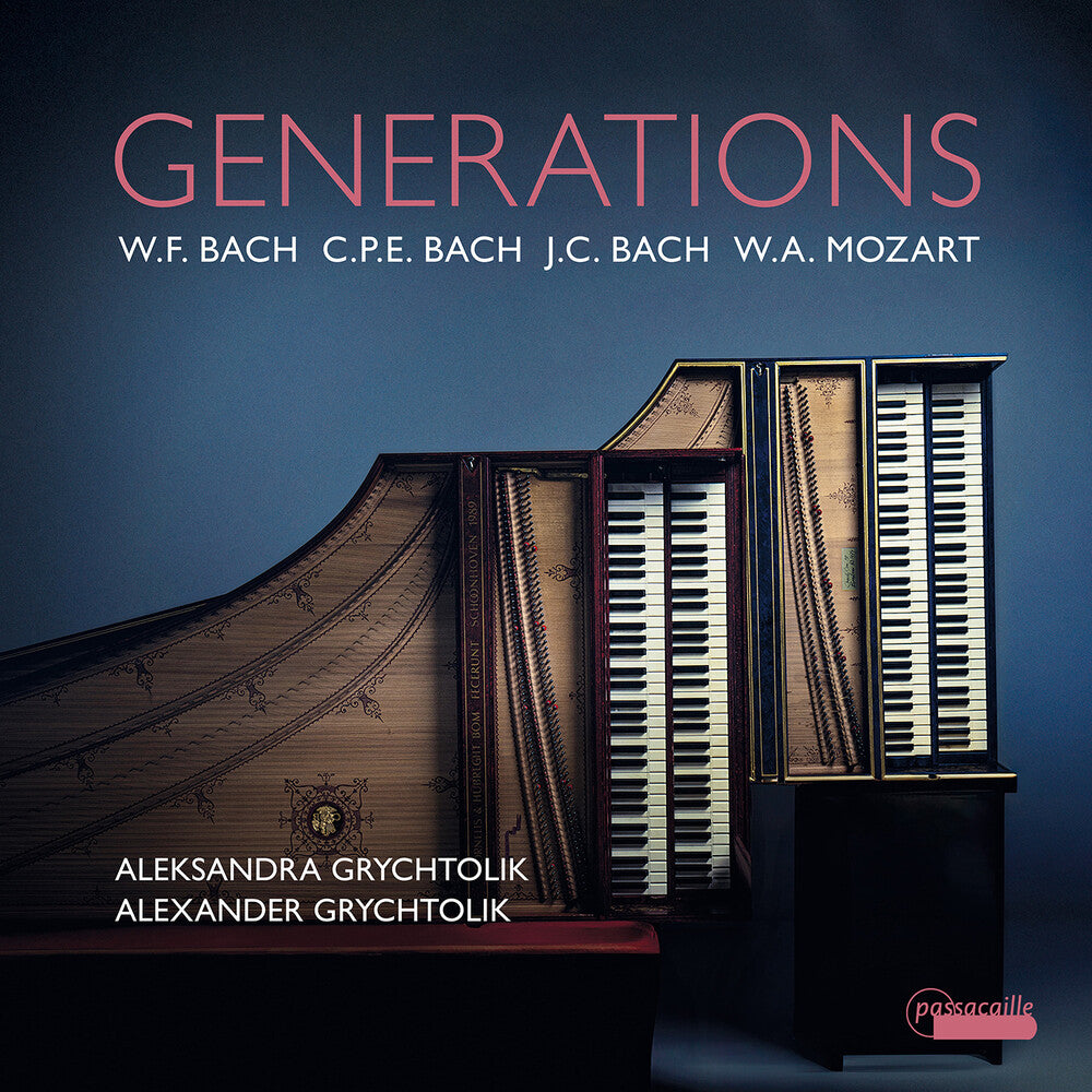 the album cover for Grychtolik Alexander  / Bach - Generations - Works For Two Harpsichords
