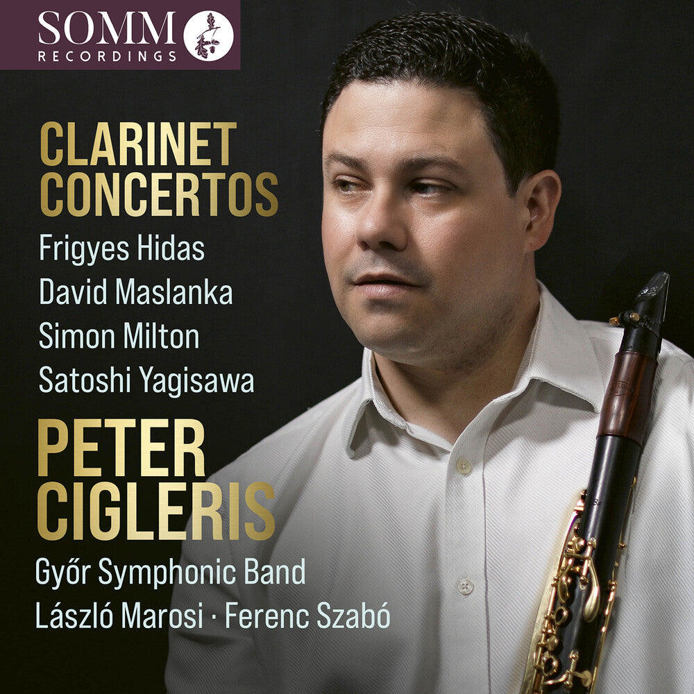 the album cover for Peter, Cigleris / Hidas - Clarinet Concertos