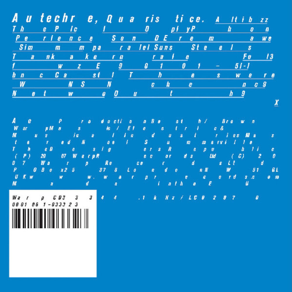 Autechre - Quaristice [LP] Vinyl Record