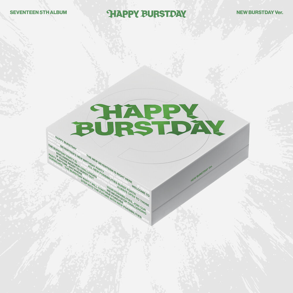 the album cover for SEVENTEEN - Seventeen 5th Album 'happy Burstday' (W/Book)