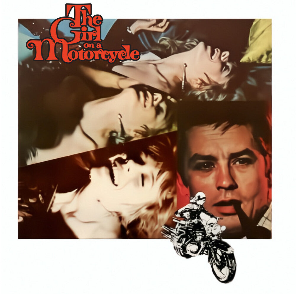 the album cover for British Lion Orchestra - The Girl on a Motorcycle: Music from the Soundtrack of The British Lion Film (Original Soundtrack)