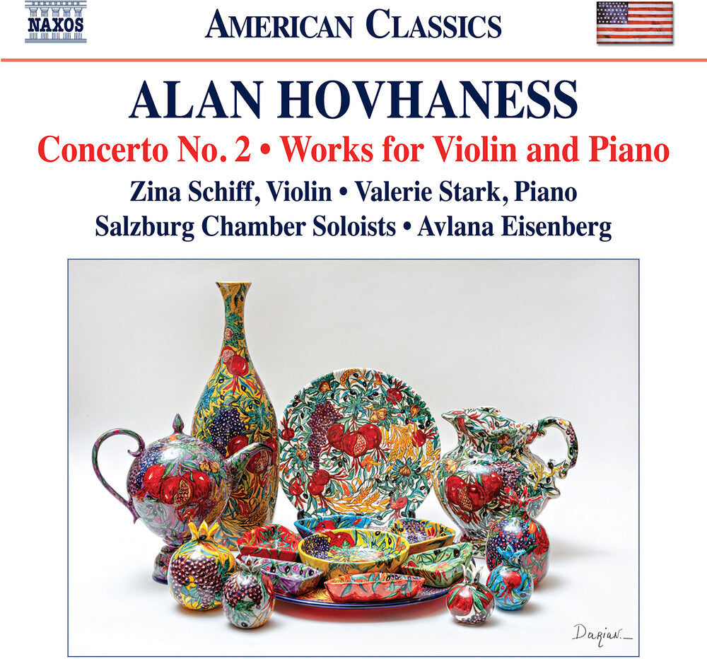 Hovhaness: Con No. 2: Works For Violin & Piano Music CD