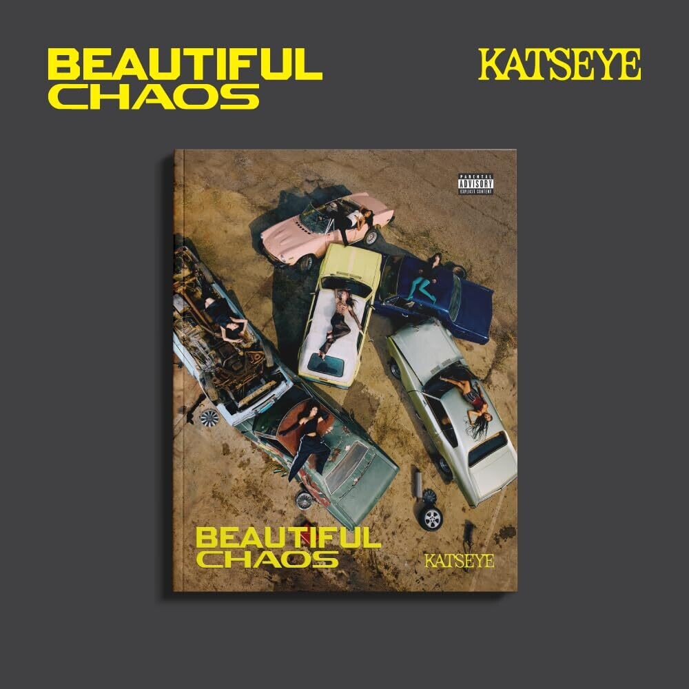 the album cover for KATSEYE - BEAUTIFUL CHAOS [Chaotic Version]