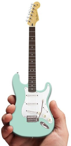 Axe Hvn Fs019 Fender Strat Surf Green Mini Gtr - Axe Hvn Fs019 Fender Strat Surf Green Mini Gtr - Collectibles