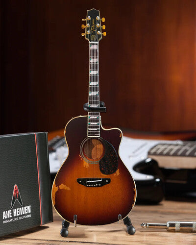 Axe Hvn Tk381 Toby Keith Sunburst Mini Guitar - Axe Hvn Tk381 Toby Keith Sunburst Mini Guitar - Collectibles
