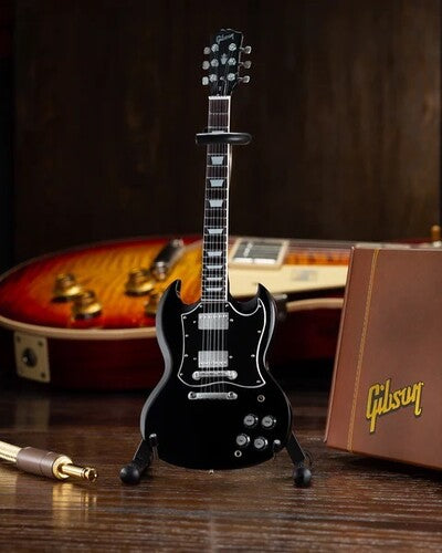 Axe Hvn Gg221ah Gibson Sg Ebony Std Mini Guitar - Axe Hvn Gg221ah Gibson Sg Ebony Std Mini Guitar - Collectibles