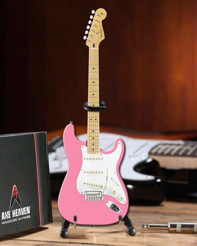Axe Hvn Fs036 Fender Strat Pink Mini Guitar - Axe Hvn Fs036 Fender Strat Pink Mini Guitar - Collectibles