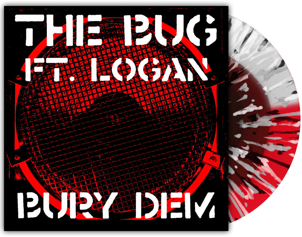 The Bug -  Burials / Mud [LP Red White Half and Half with Splatter] Vinyl Record