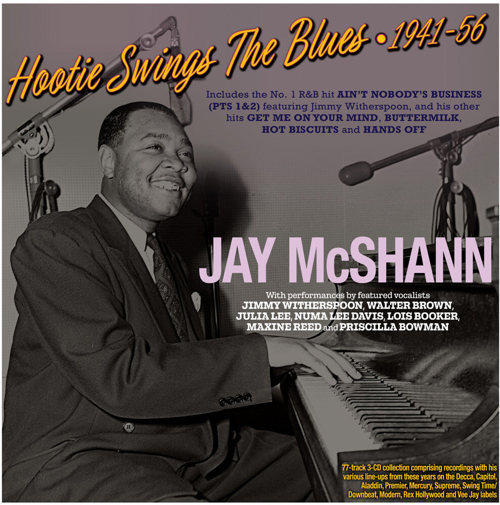 the album cover for Jay Mcshann - Hootie Swings The Blues 1941-56