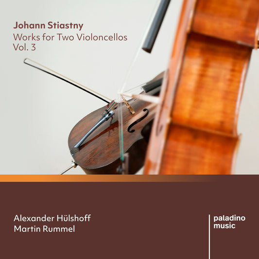 the album cover for Aleander Hulshoff  / Rummel,Martin - Johann Stiastny: Works For Two Violoncellos 3
