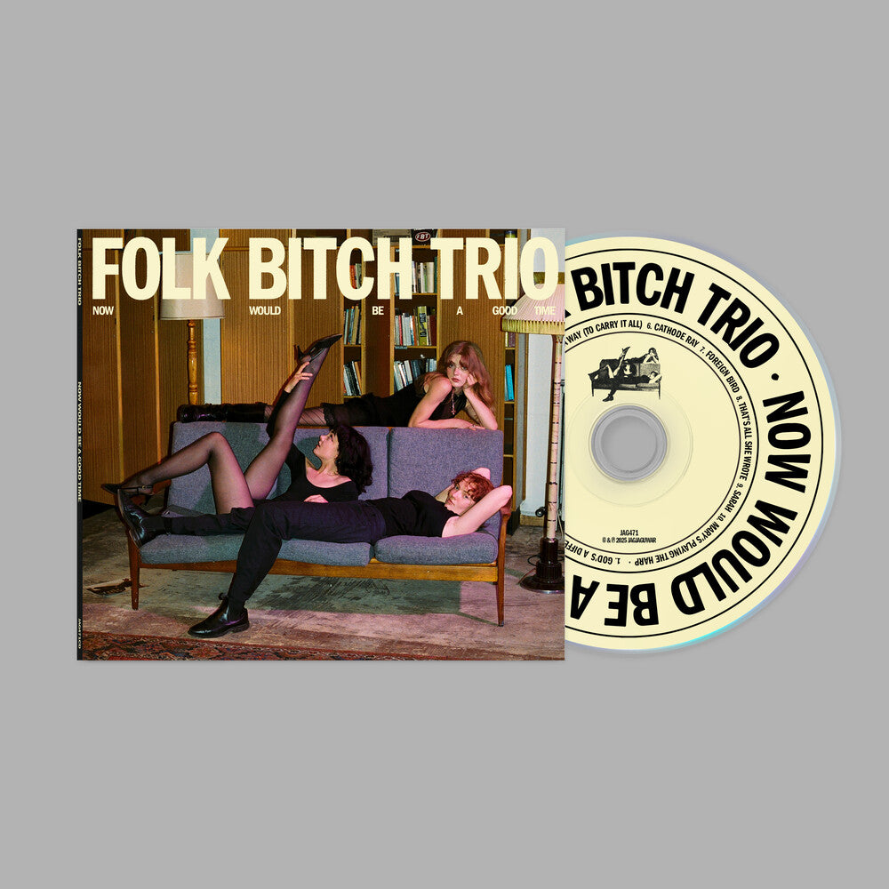 the album cover for Folk Bitch Trio - Now Would Be A Good Time
