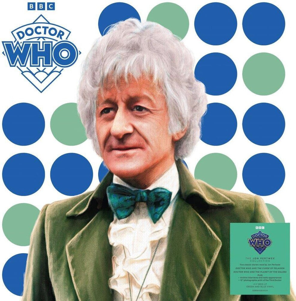 Jon Pertwee Collection (4 LP Box) [Colored Vinyl, Blue and Green] Vinyl Record