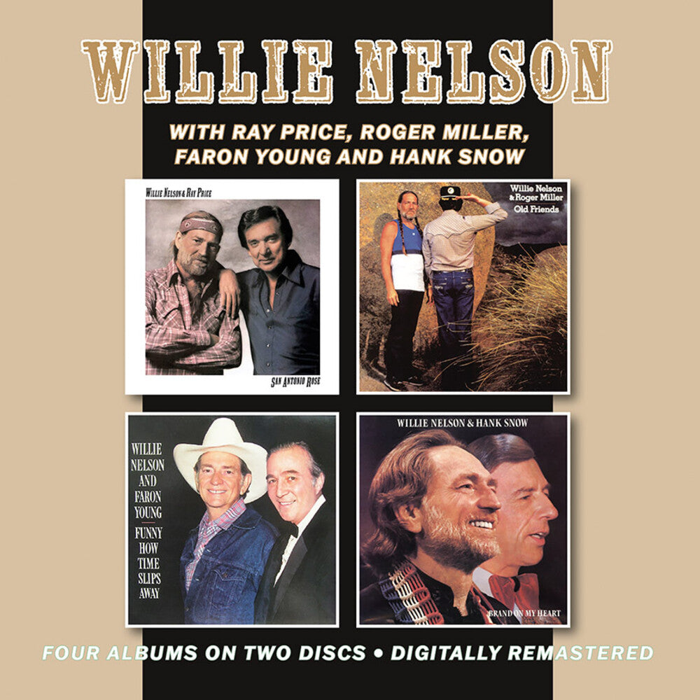 the album cover for Willie Nelson - San Antonio Rose / Old Friends / Funny How Time