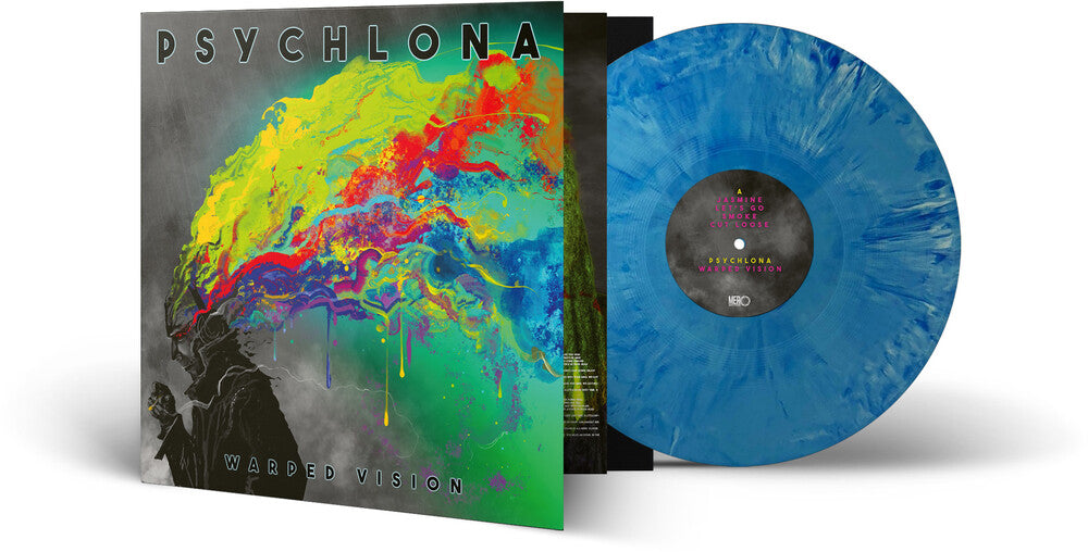 Psychlona - Warped Vision (Blk) (Blue) [Colored Vinyl] (Gate) [Limited Edition] Vinyl Record