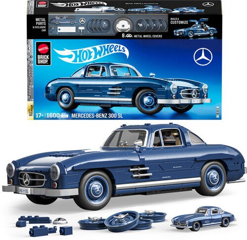 Mattel Brick Shop Hot Wheels - Brick Shop Hot Wheels Premium Mercedes Benz 300sl - Collectibles