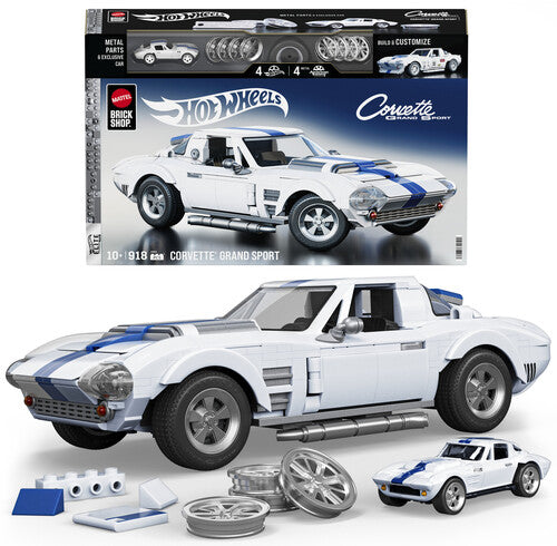 Mattel Brick Shop Hot Wheels - Brick Shop Hot Wheels Elite Building Set Corvette - Collectibles