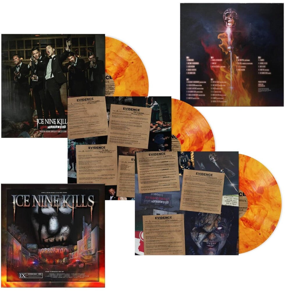 Ice Nine Kills - Welcome To Horrorwood: Under Fire (Deluxe Edition) [Deluxe Edition 3xLP Box Set Horrorwood Hills Orange with Red Splatter vinyl] Vinyl Record