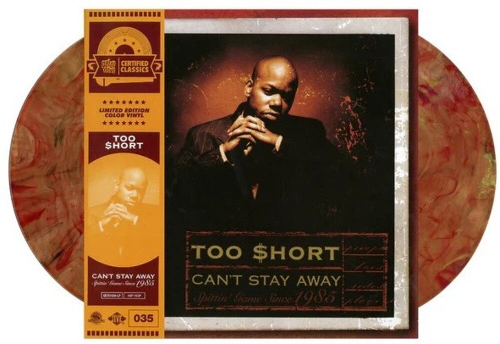 Too Short - Can't Stay Away [Colored Vinyl] (Red) (Ylw) Vinyl Record