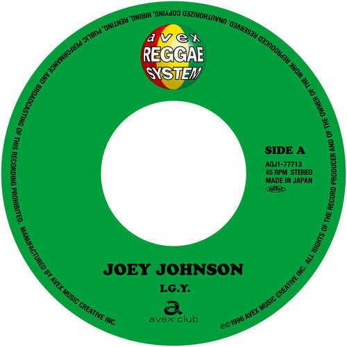 Johnson,joey - I.g.y. / Right Here Waiting - Vinyl Record