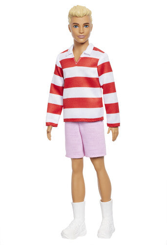 Barbie Fashionista - Barbie Ken Fashionista Red And White Strip - Collectibles