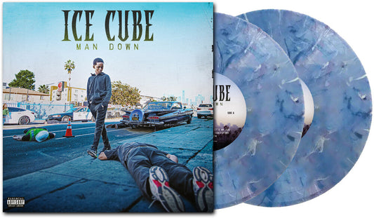 Ice Cube - Man Down - Ltd Deluxe Blue & White Marble Vinyl [LP] Vinyl Record