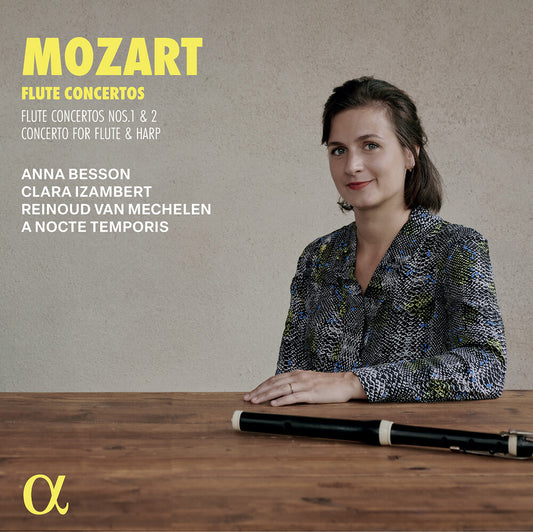 the album cover for Anna Besson - Mozart: Flute Cons