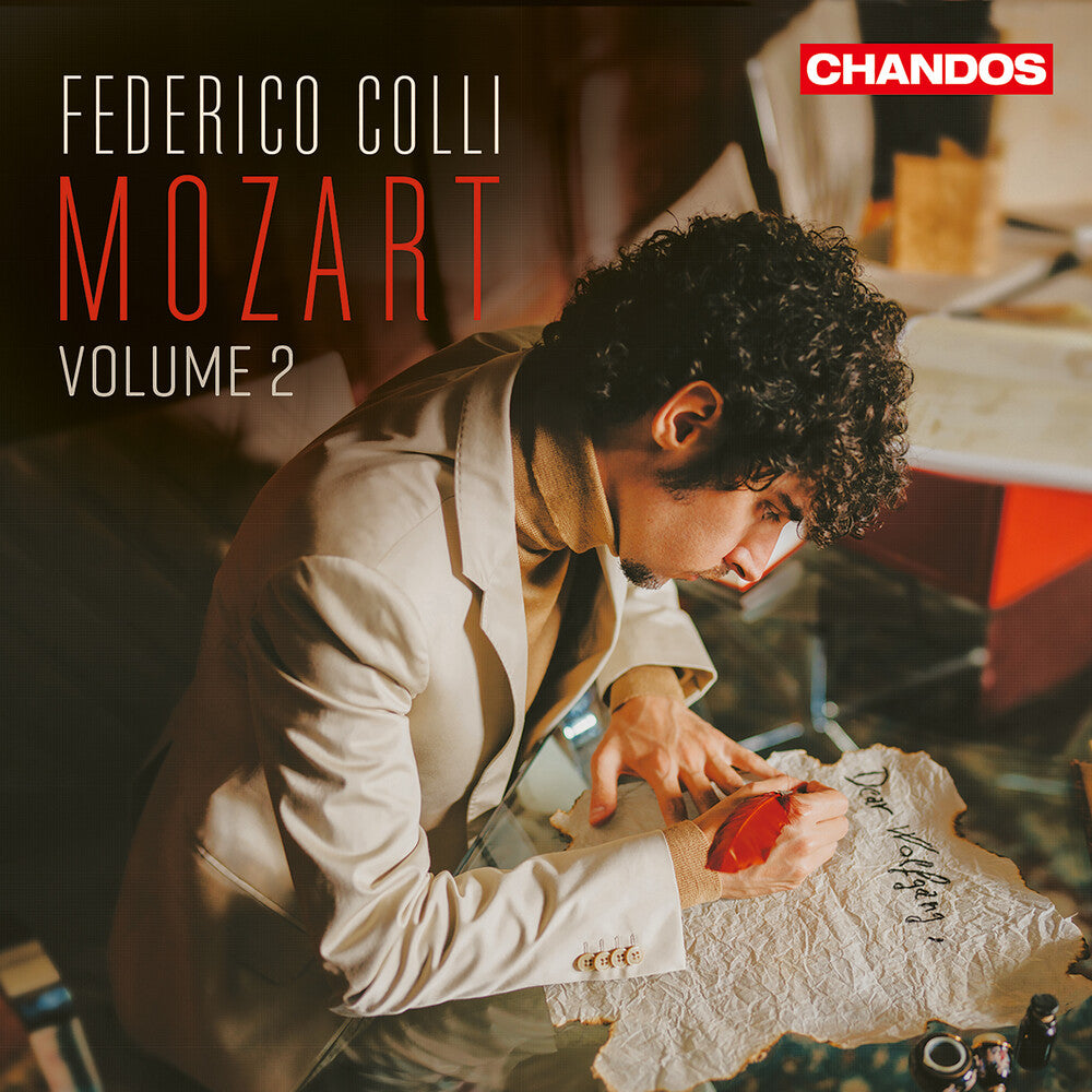 the album cover for Federico Colli - Mozart: Pno Works Vol. 2