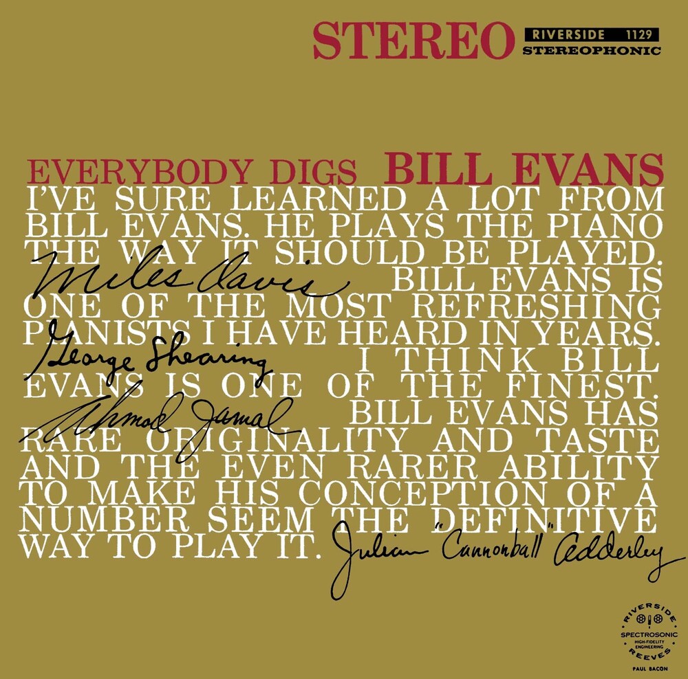 Everybody Digs Bill Evans - UHQCD Music CD