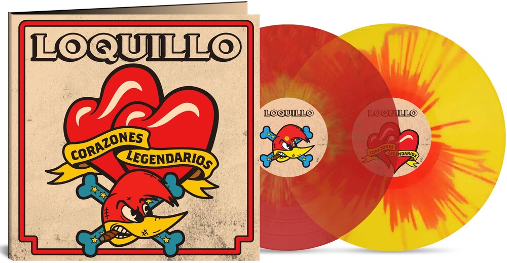 Loquillo - Corazones Legendarios - Red & Yellow Splatter [LP] Vinyl Record