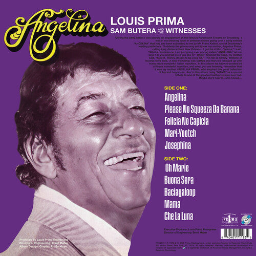 Louis Prima - Angelina Vinyl Record