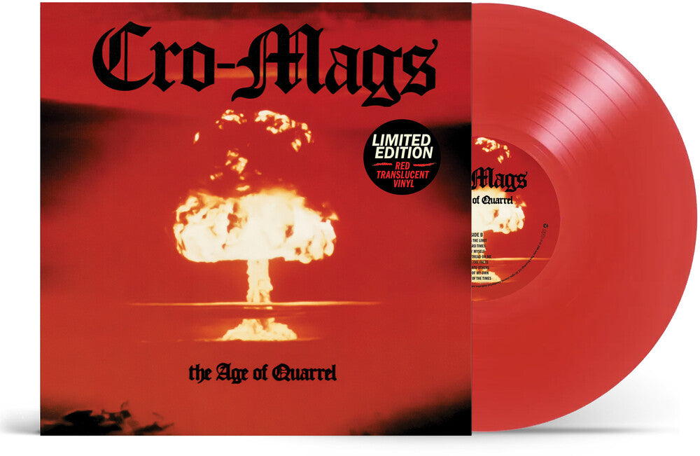 Cro-Mags - Age Of Quarrel [Clear Vinyl] (Red) Vinyl Record