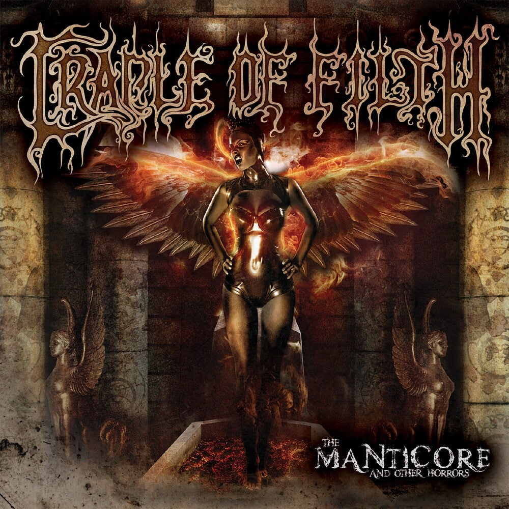 the album cover for Cradle Of Filth - Manticore & Other Horrors (Uk)