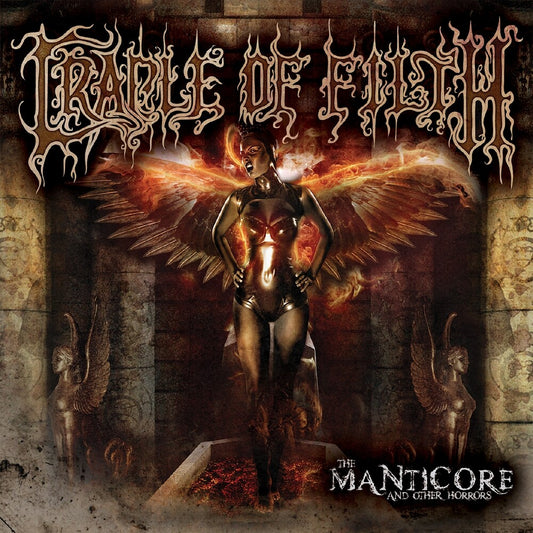 the album cover for Cradle Of Filth - Manticore & Other Horrors (Uk)