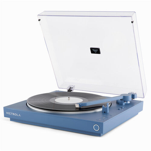 Victrola Automatic Bluetooth Turntable Record Player Blue (VPT-800BLU)
