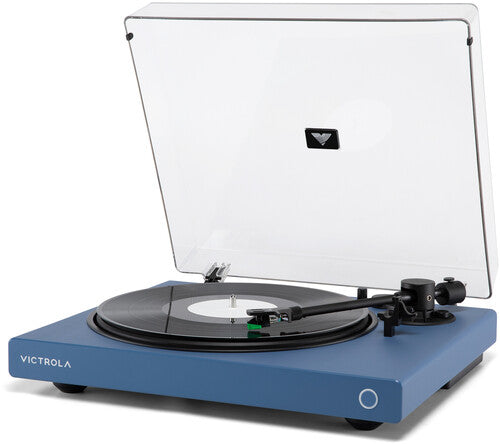 Victrola Wave Bluetooth Turntable Record Player Blue (VPT1520BLU)- Turntable