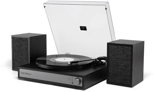 Victrola Harmony Bluetooth Turntable System Record Player Speakers Black (VTS1300BLK) - Turntable