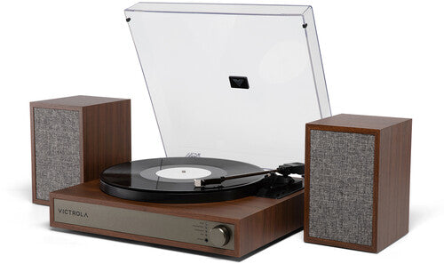 Victrola Harmony Bluetooth Turntable System Record Player Speakers Walnut (VTS1300WLN) - Turntable