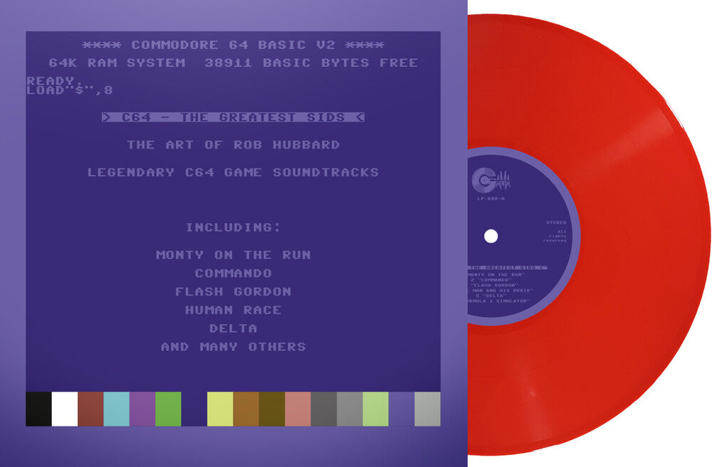 C64 Greatest Sids: The Art Of Rob Hubbard - Limited To 100 Handnumbered Edition (Red Vinyl) [LP] Vinyl Record