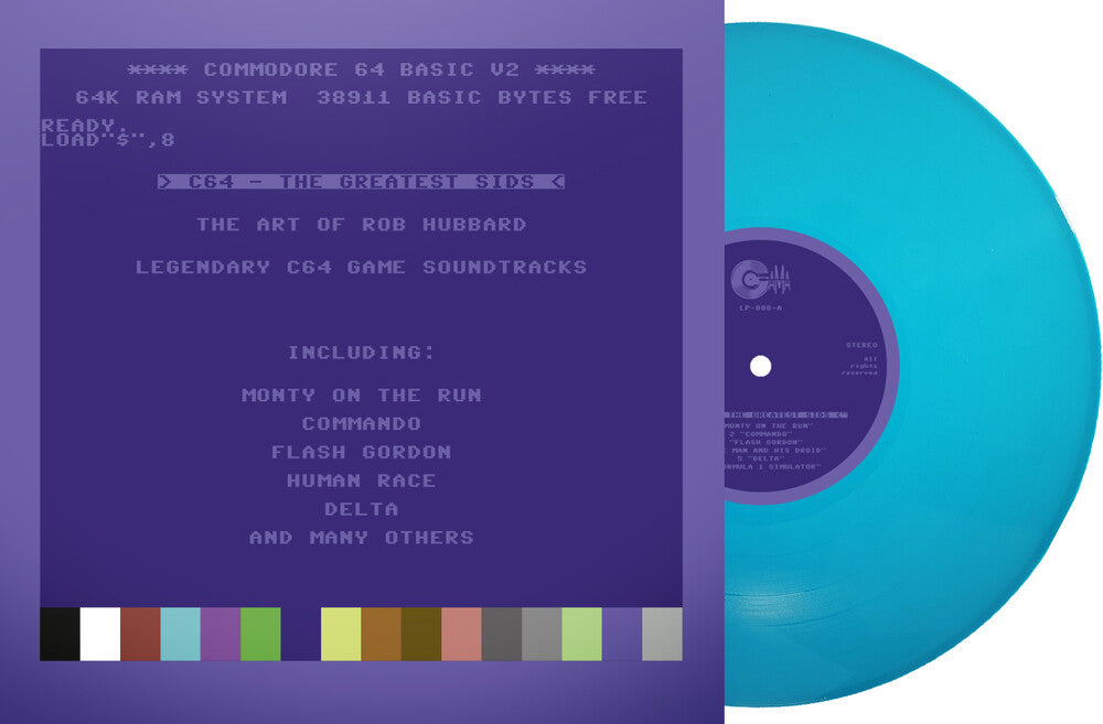 C64 Greatest Sids: Art Of Rob Hubbard - Turquoise [LP] Vinyl Record