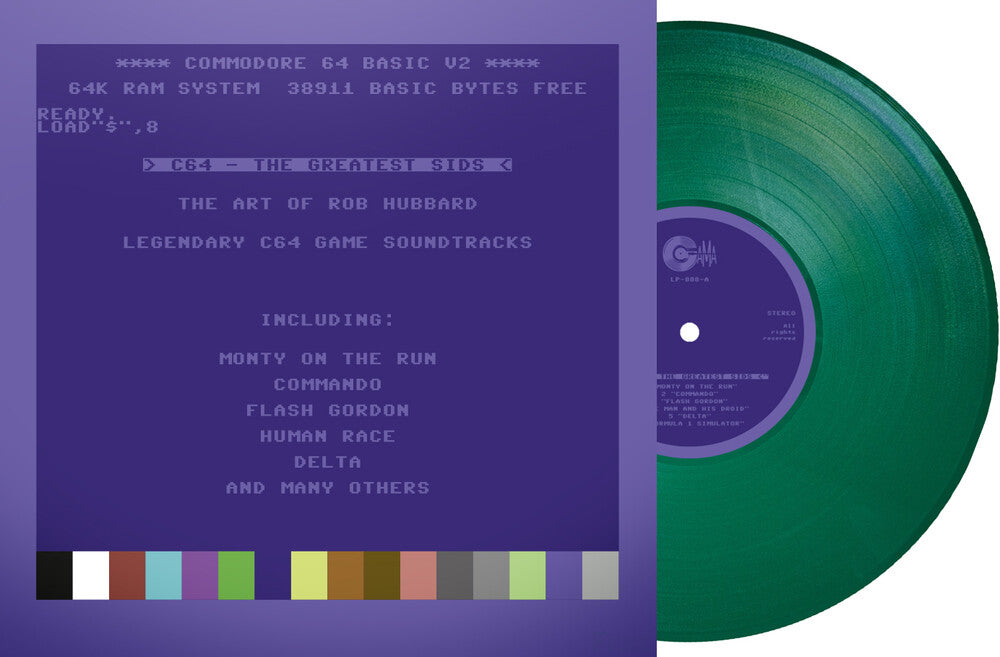 C64 Greatest Sids: Art Of Rob Hubbard - Green [LP] Vinyl Record